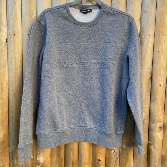 Michael Kors Other - Michael Kors Mens Gray 3-D Raised Logo Sweatshirt Medium